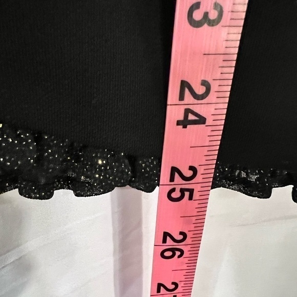 H:ours el dorado mini dress XS corset black metallic romantic whimsy goth​​​​​​ - Picture 14 of 16